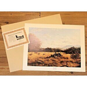28"x22" Ltd Ed SIGNED Print SONG OF SOLOMON by LARRY DYKE w/ COA Portfolio 1979